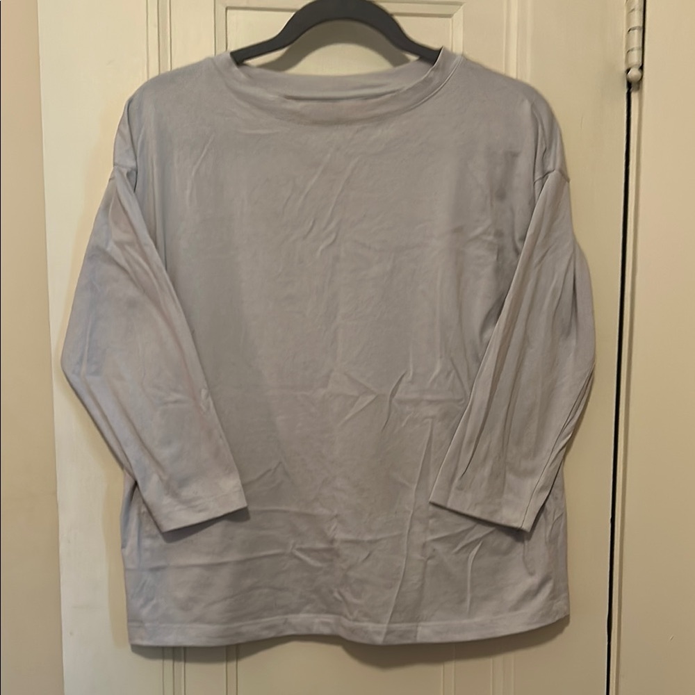 Light Gray Long Sleeve Top